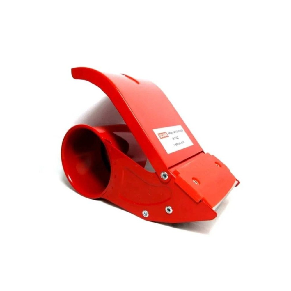 Uline H-1182 Metal Tape Dispenser Red 2 Inch Handheld Packing Shipping Tool